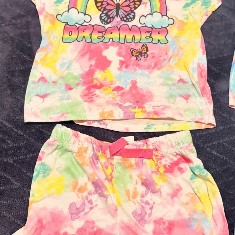 Girls Sleep shirt/short combos size (7/8)